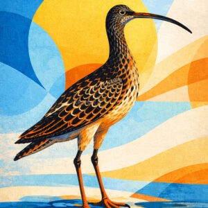 Long billed shorebird